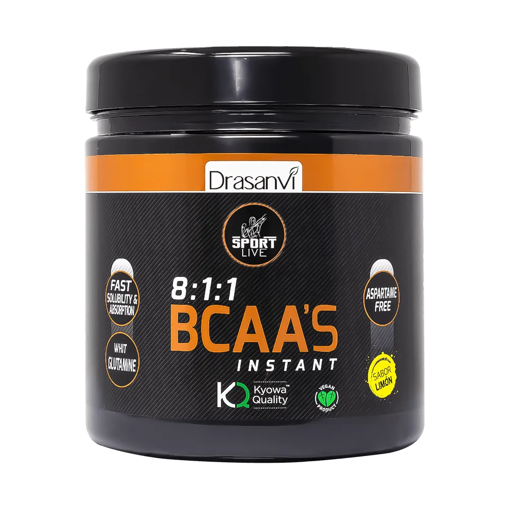 BCAAS + Glutamina Kyowa Sabor Limón Sport Live