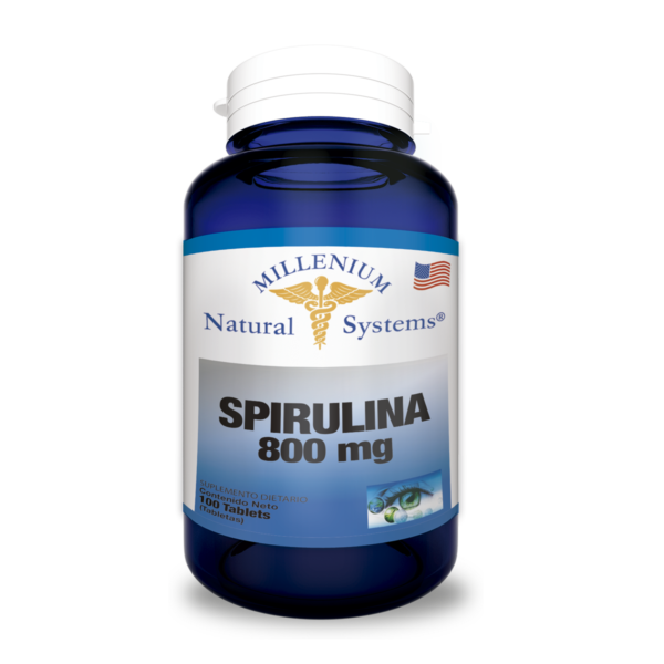 Spirulina 800mg 100 Tabletas