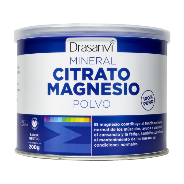 Mineral Citrato Magnesio Sabor Neutro Polvo 200g