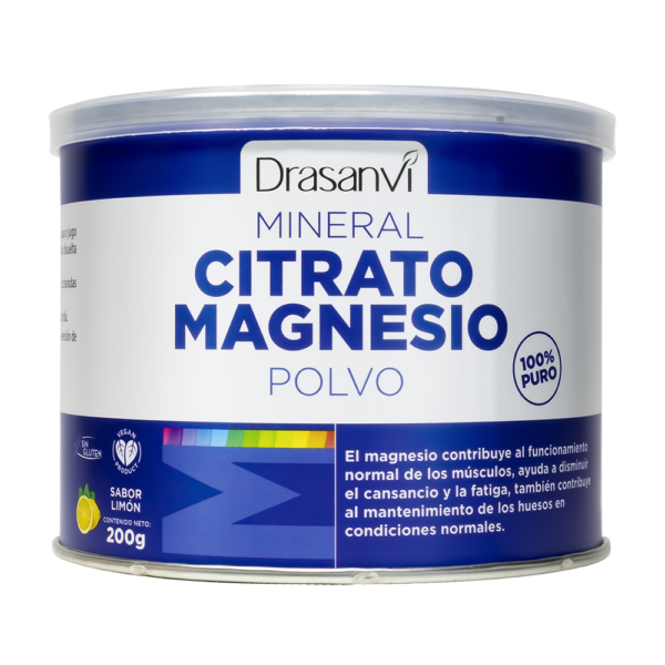Mineral Citrato Magnesio Sabor Limón Polvo 200g