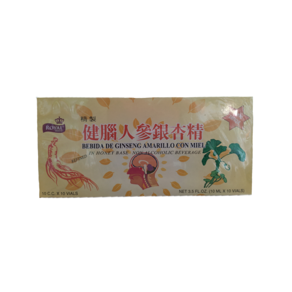 Bebida Ginseng Con Miel Amarrilla 10 Viales