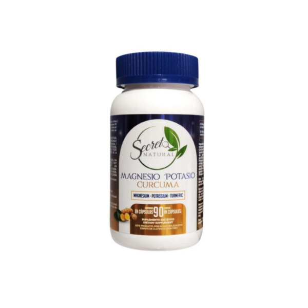 Magnesio potasio y curcuma 90cap